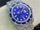 Swiss Copy Iced Out Rolex Submariner Watch 904L Stainless Steel Bright Blue Dial (2)_th.jpg